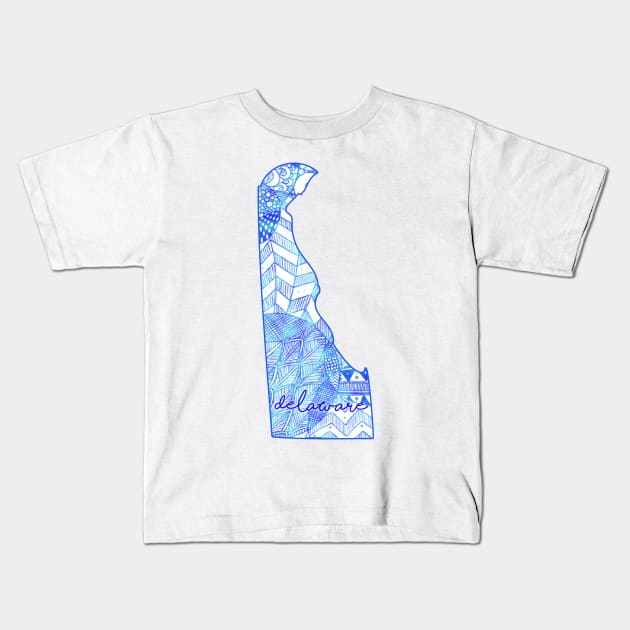 Delaware Kids T-Shirt by ally1021